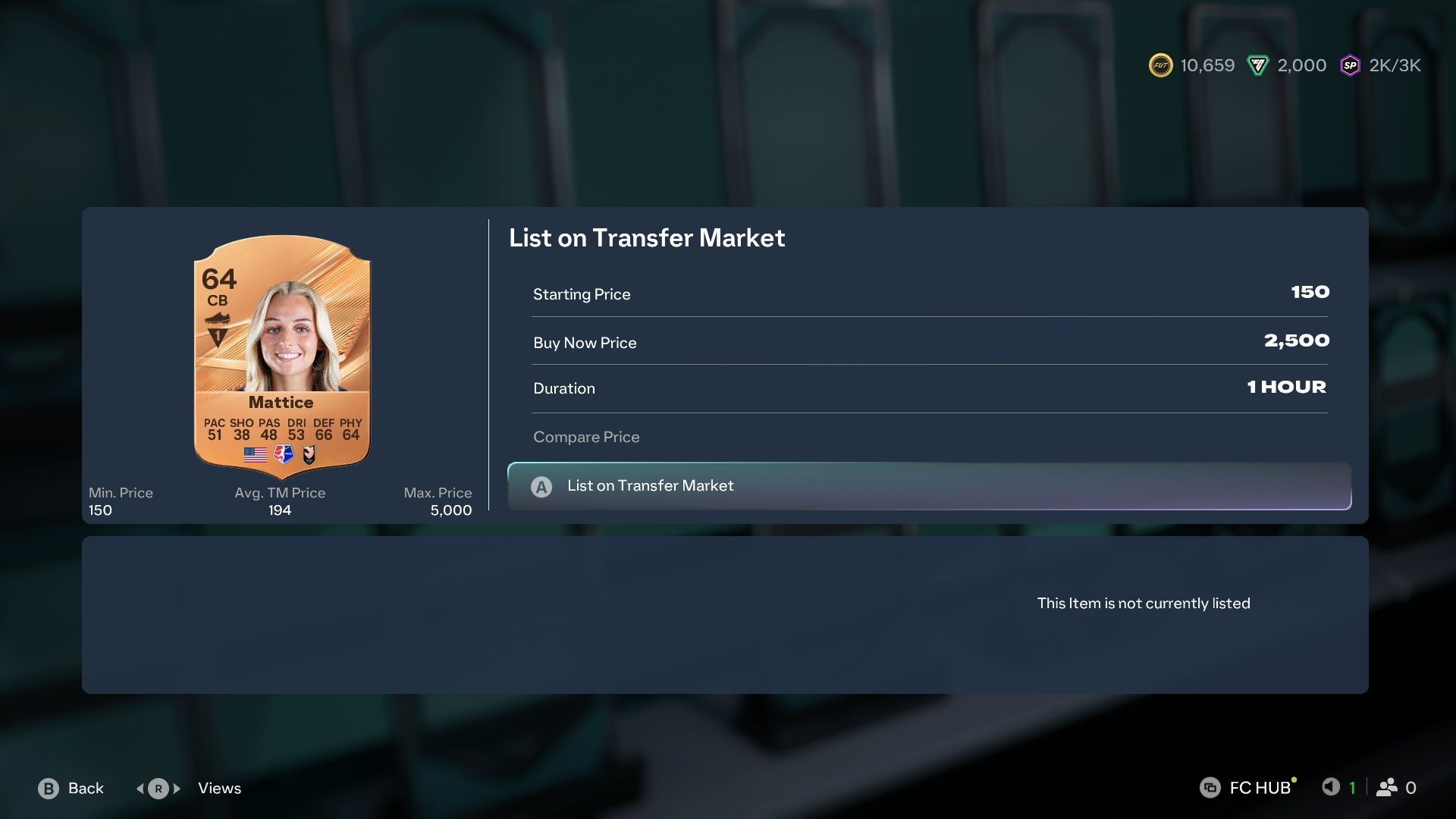 Bronze Player Listed 1 - FC 27-1