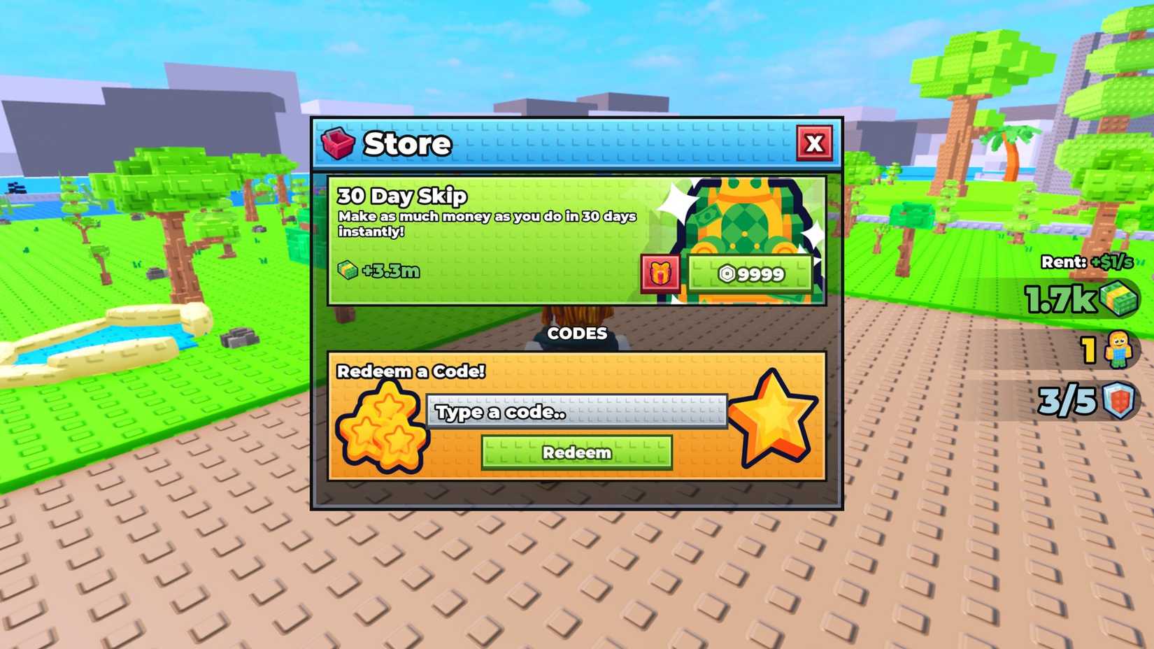 Build a Country the codes tab