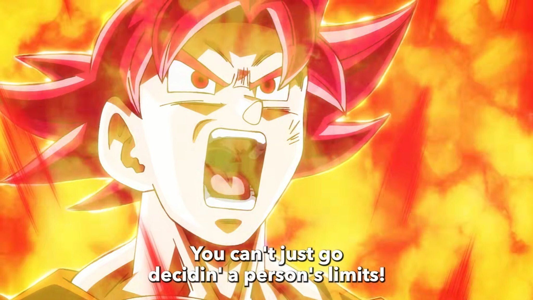 Goku powering up VS Frieza in Dragon Ball Super: Beerus