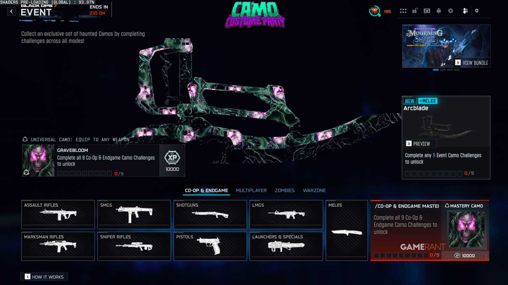 Camo Costume Party Event - Black Ops 7 - Endgame Camos