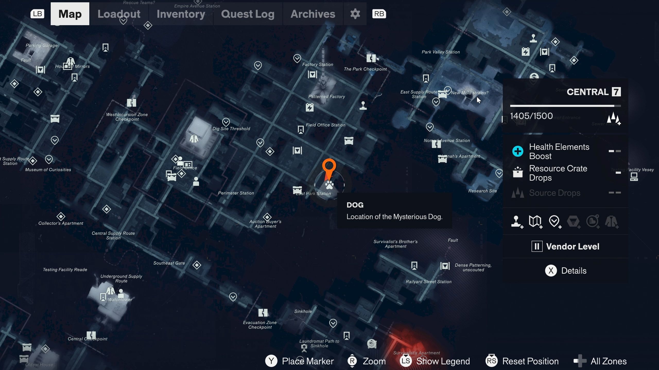 Central Dog Location Control Resonant