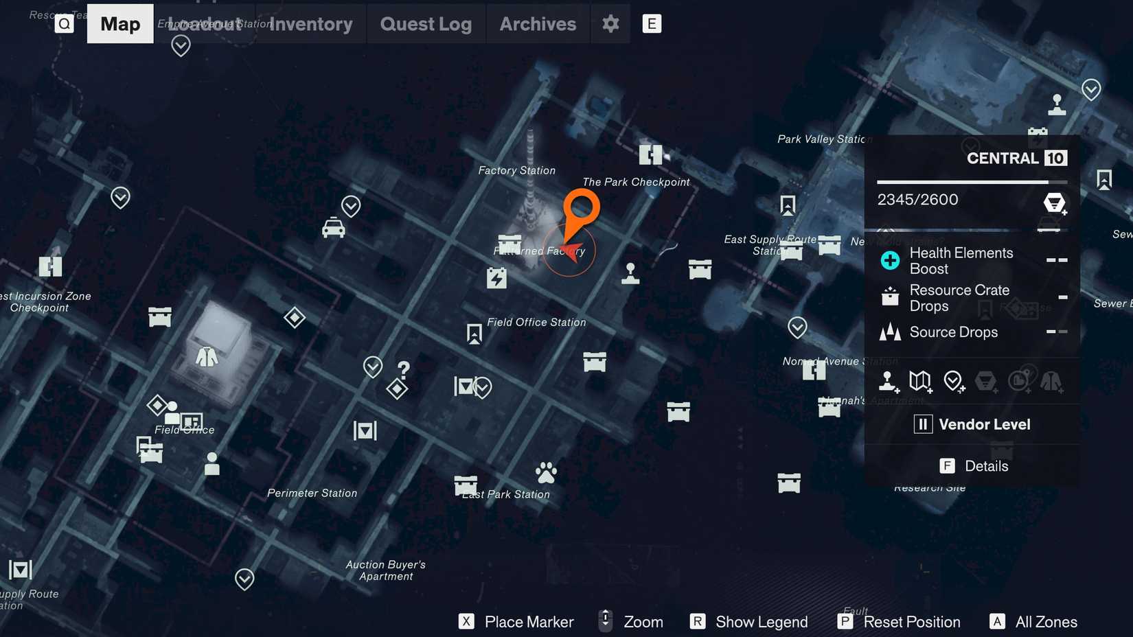 Central Resonant Location Control Resonant