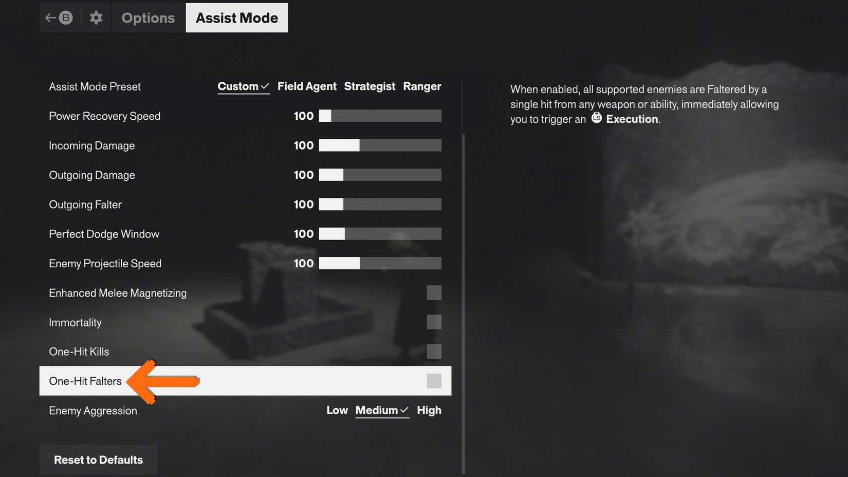 Control Resonant Intense Precision Assist Mode Trophy