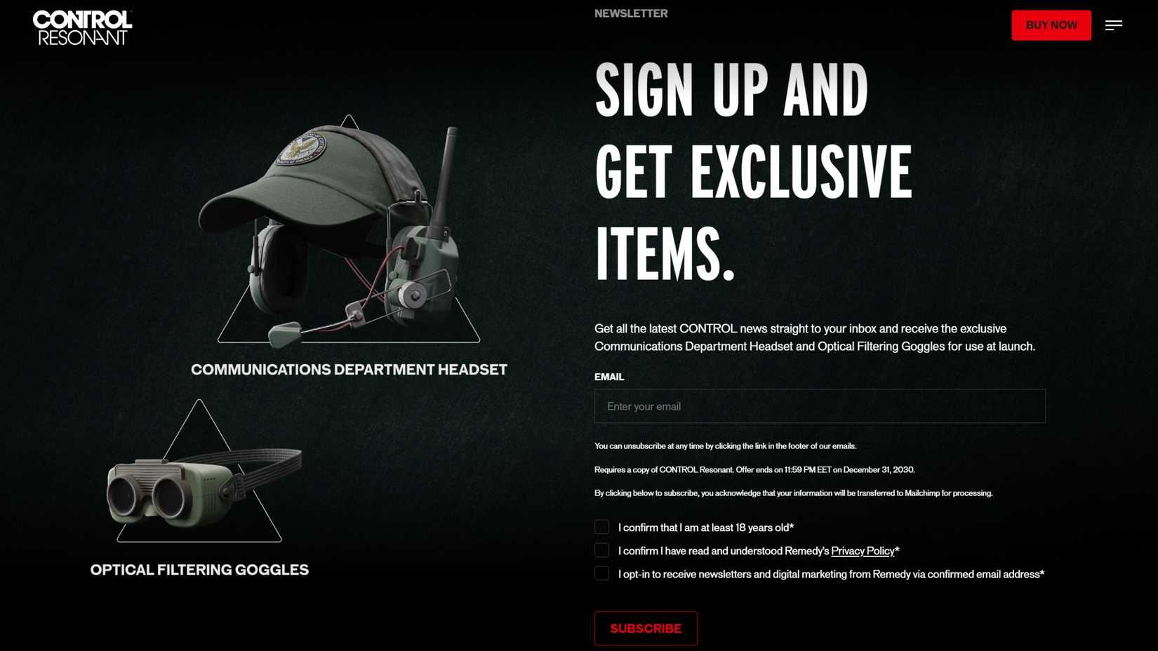 Control Resonant Newsletter Codes