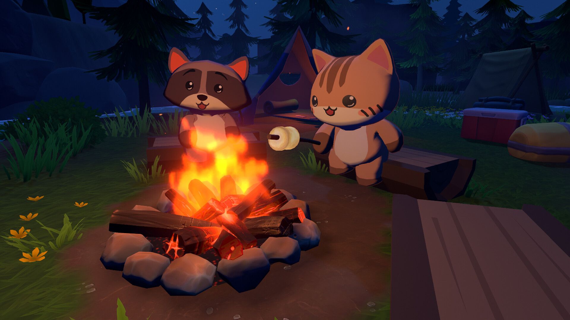 cozy campfire club press screen 2