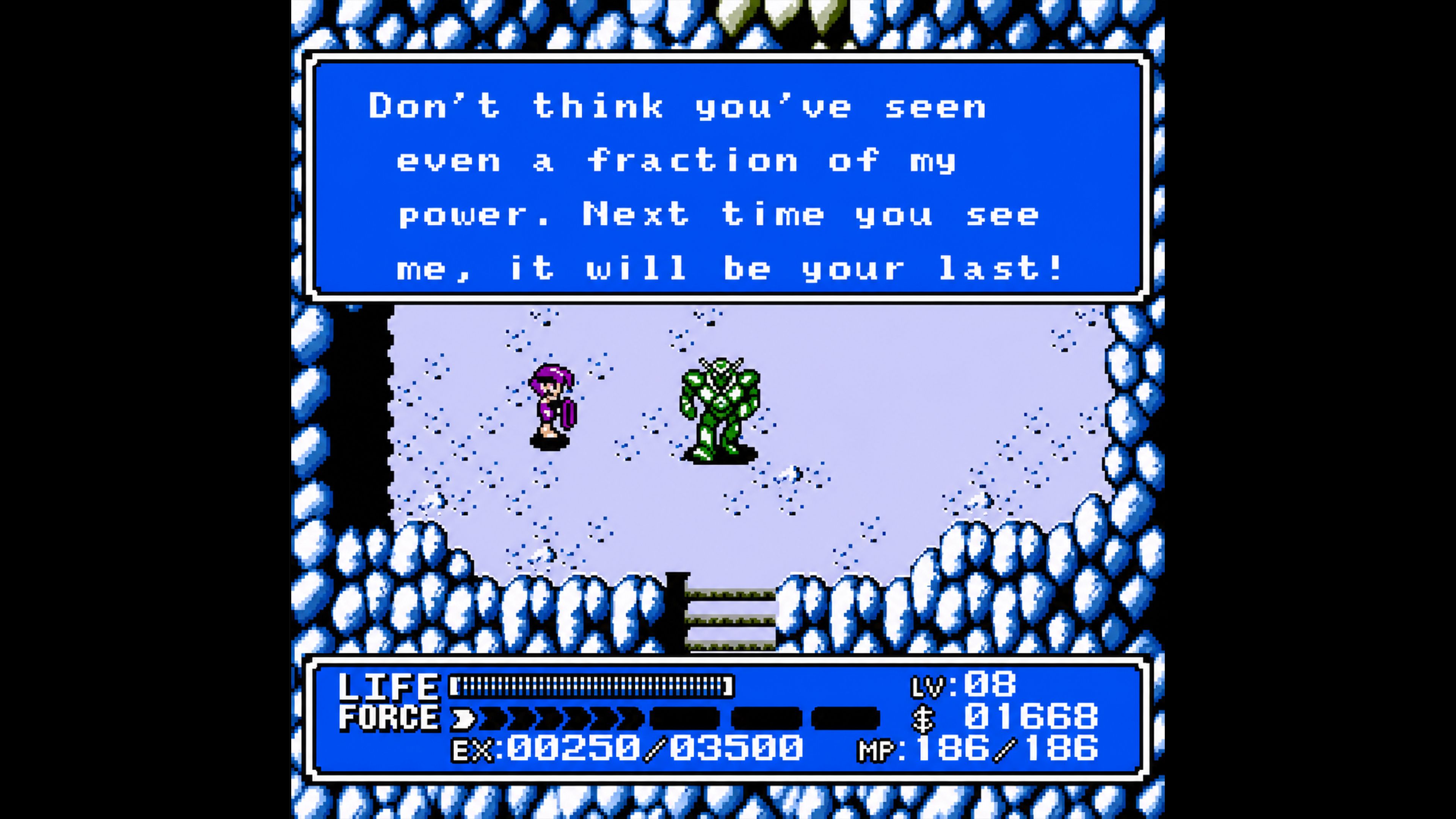 Defeated enemy in Crystalis NES