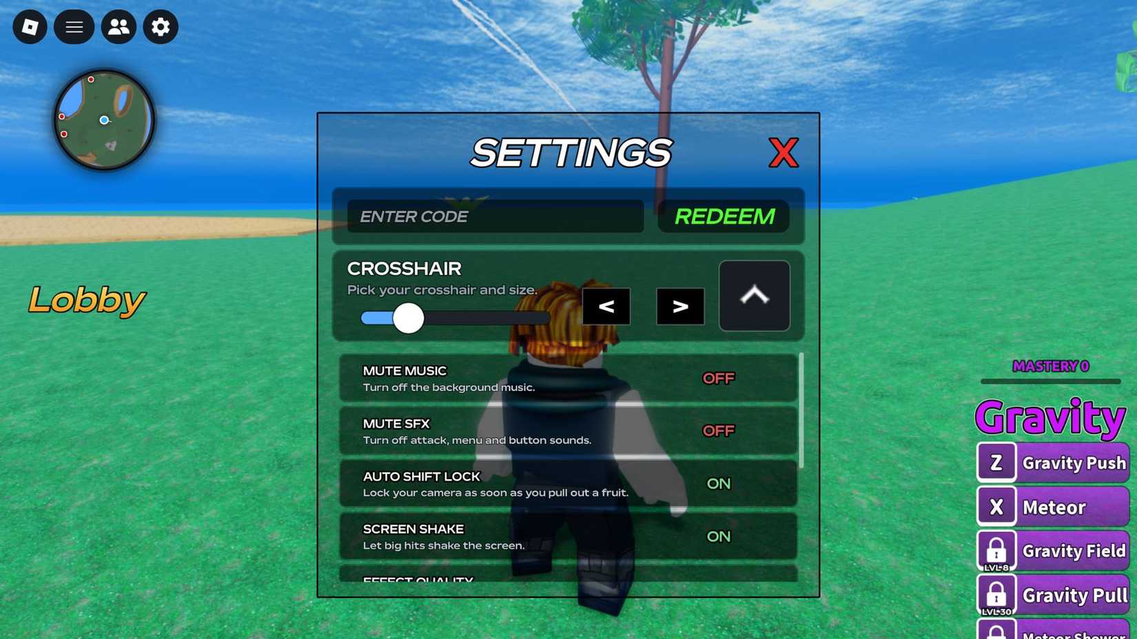Devil Fruit Arena the codes tab