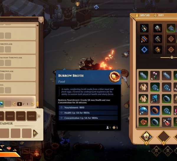Game Open World Co-Op Terbaru di Steam Ini Mirip Perpaduan Elden Ring dan Stardew Valley 7 player inventory in dimraeth.
