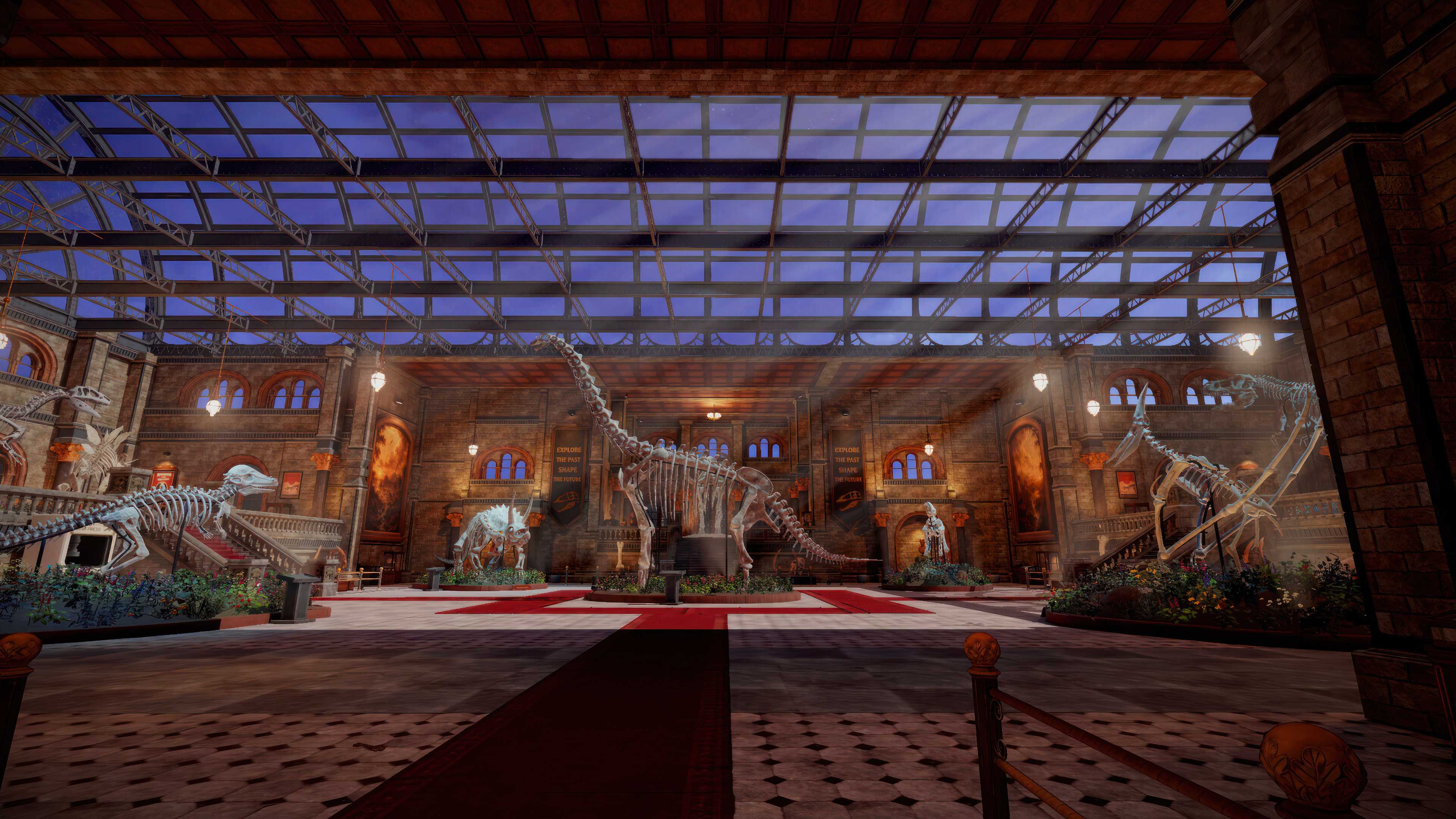 DinoBones: Tidy Up The Musuem display with stegosaurus