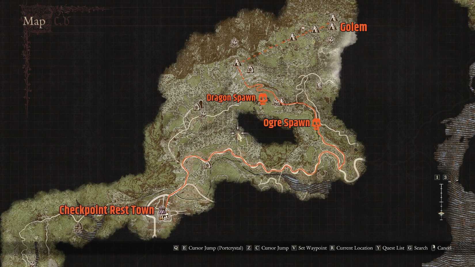 DD2 farming route to Ancient Battlegrounds