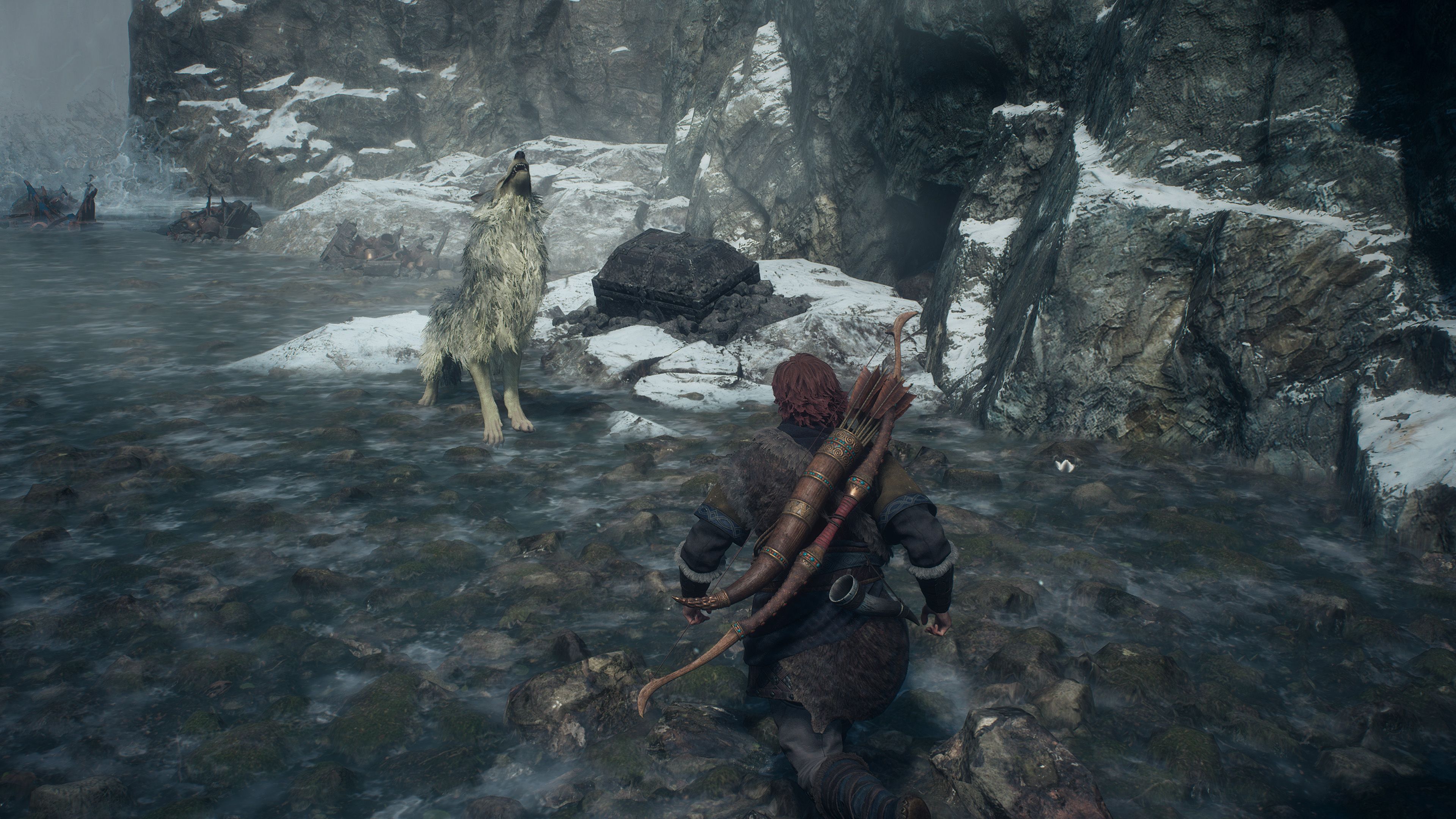 Encountering a wolf