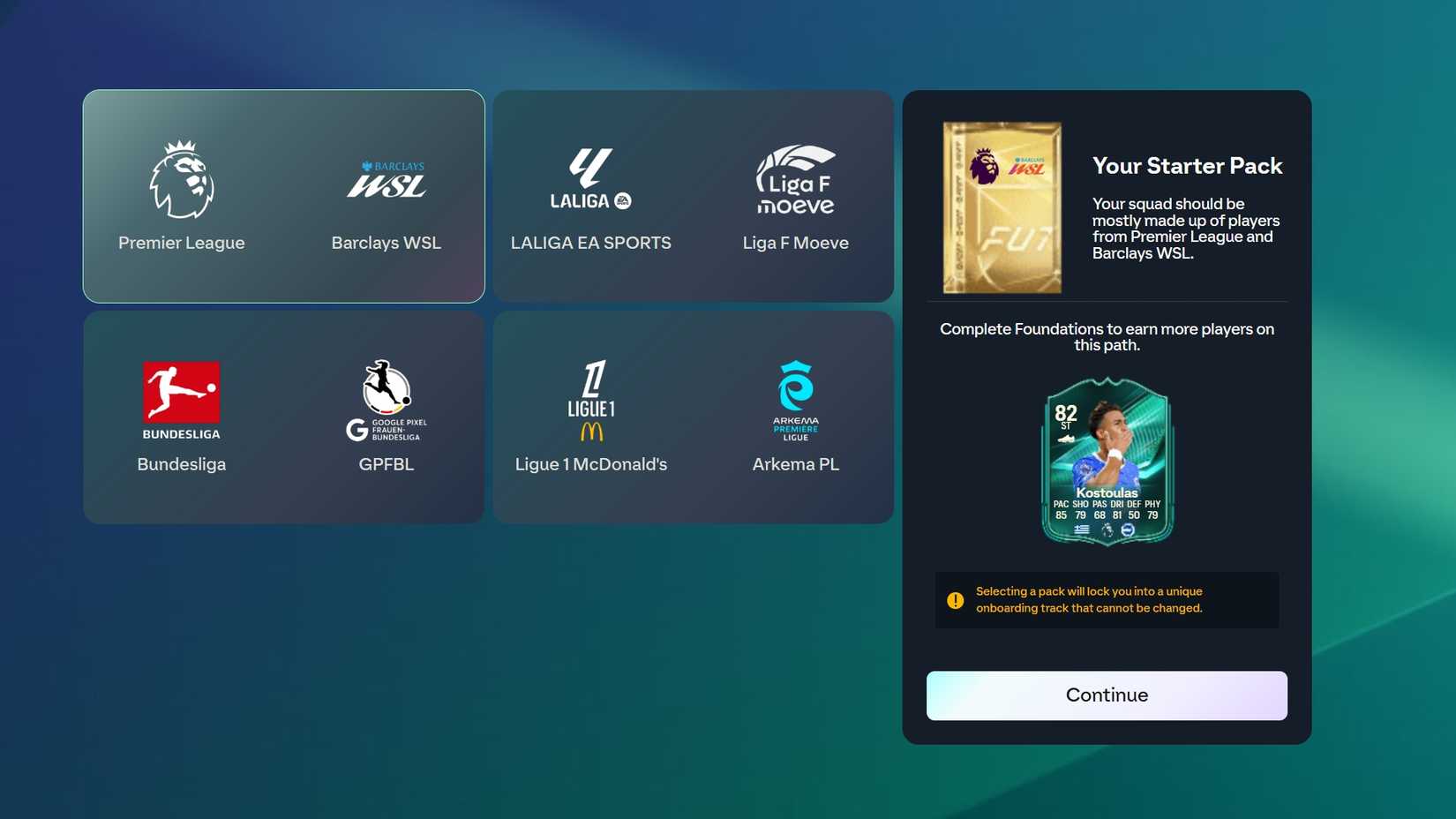 ea fc 27 ultimate team starter pack choice