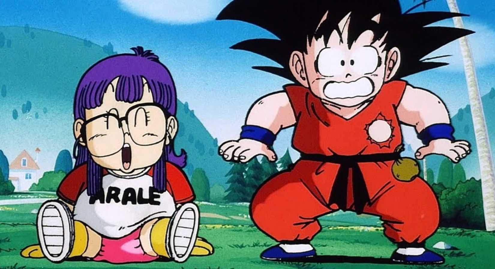Arale and Kid Goku