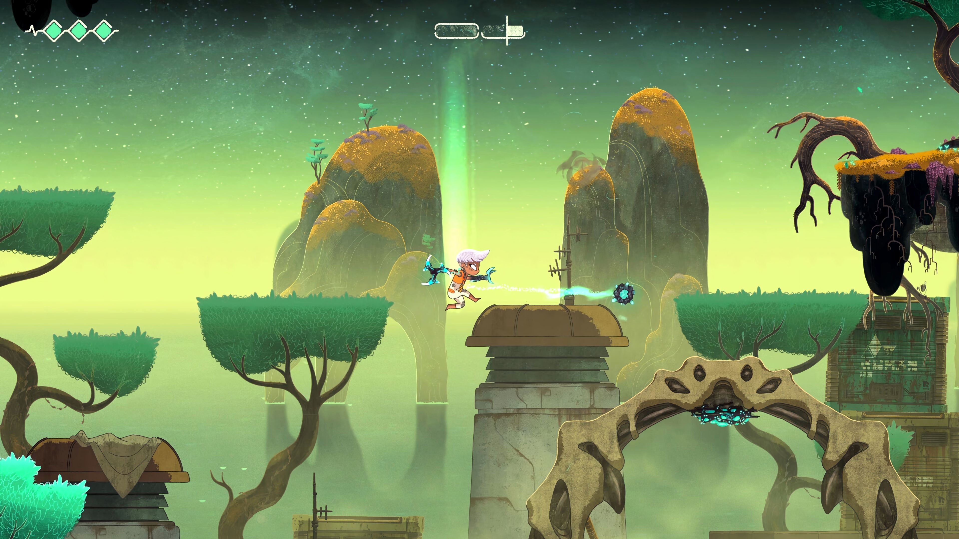 Echo Weaver protagonist firing a ranged attack