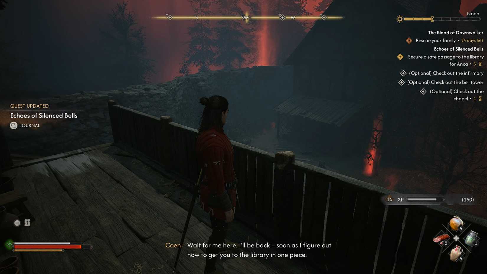 Echoes of Silenced Bells Quest 3 in the blood of dawnwalker