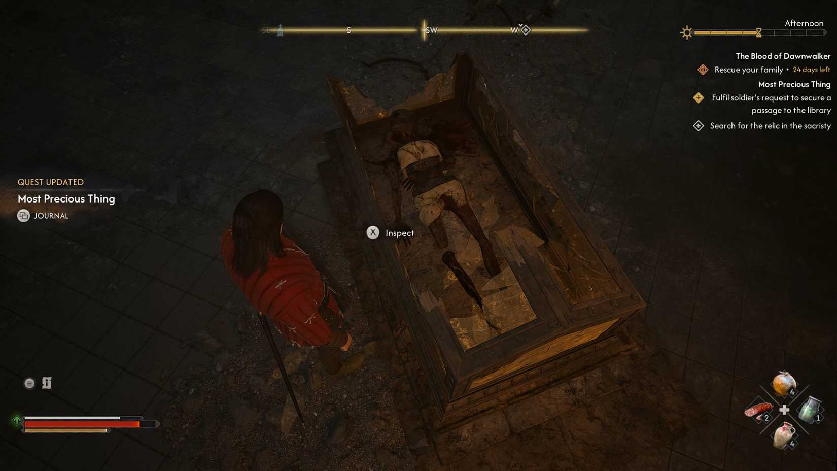 Echoes of Silenced Bells Quest 5 in the blood of dawnwalker