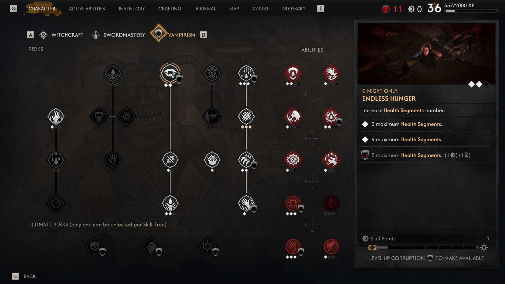 Endless Hunger in The Blood of Dawnwalker