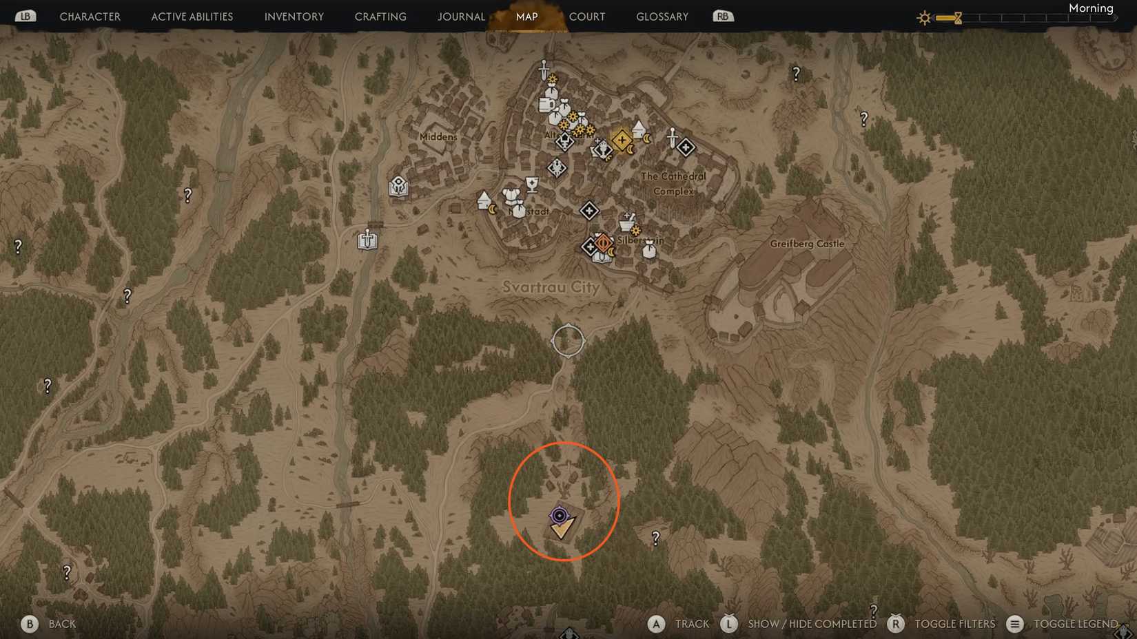 Farm location in The Blood of Dawnwalker