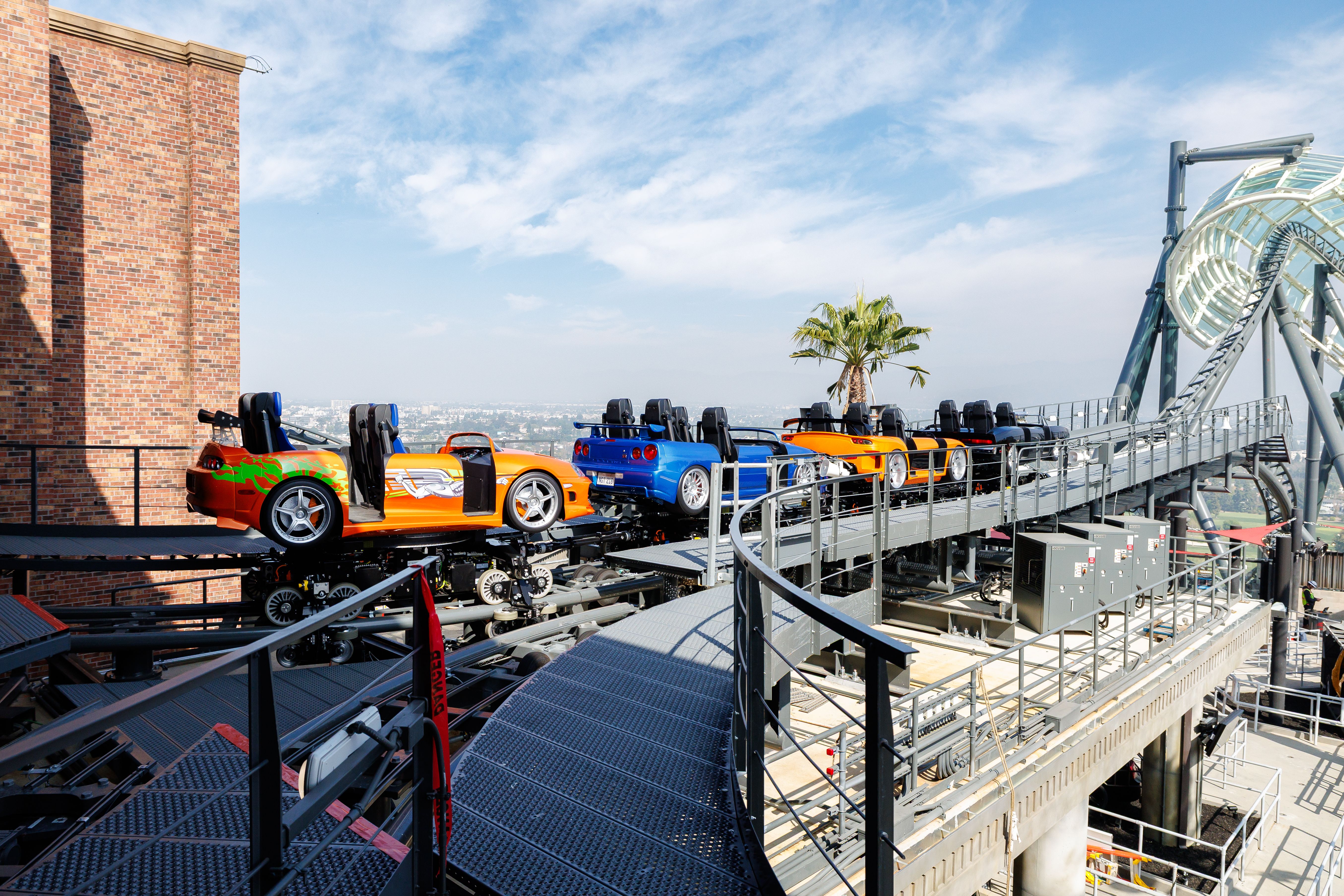 fast and furious coaster cars launching
