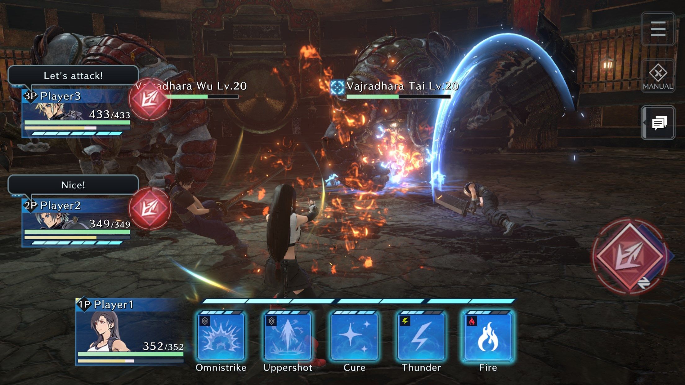 ff7 ever crisis combat