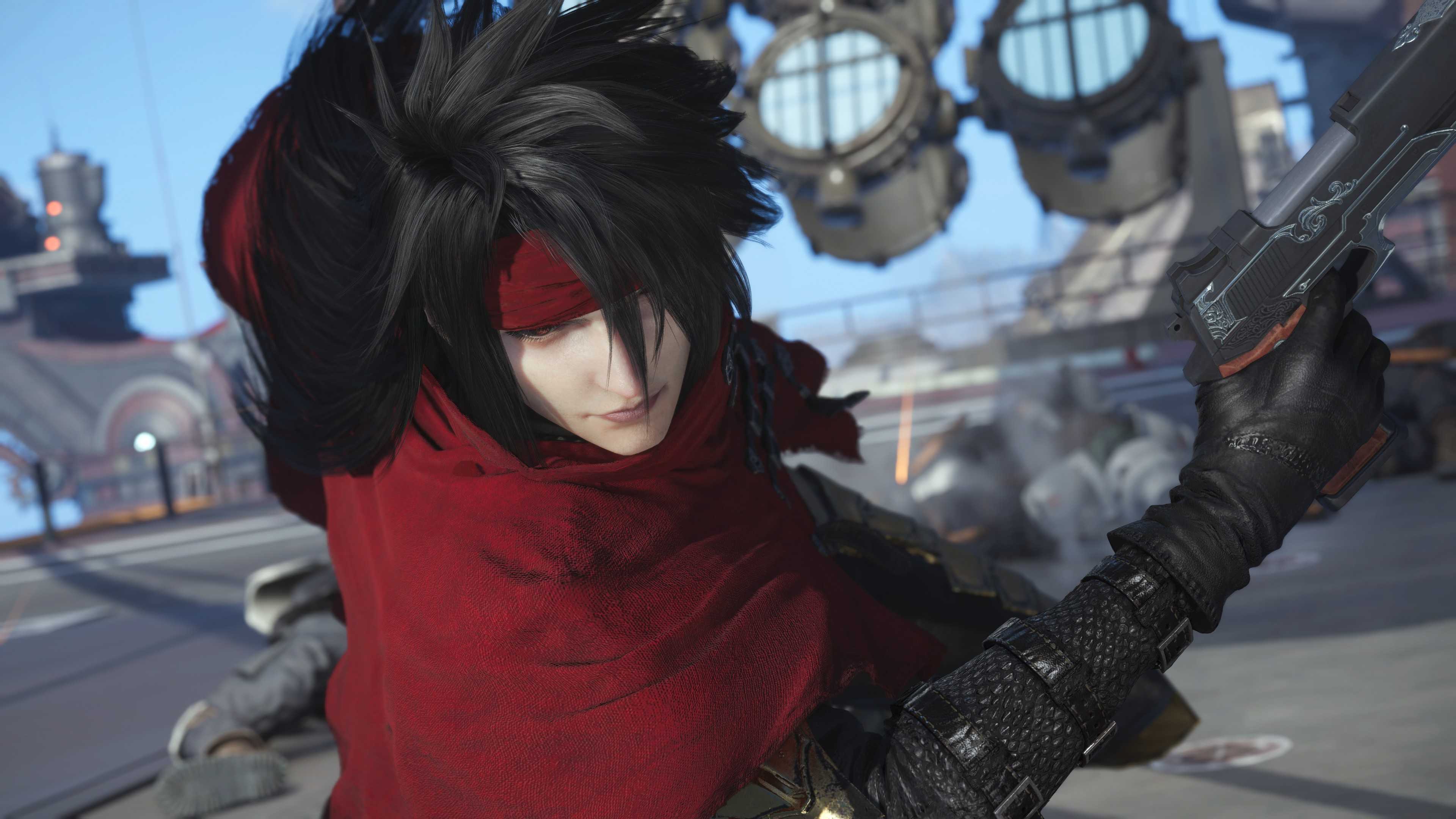 Sutradara Final Fantasy 7 Rebirth Keluarkan Pernyataan Baru soal Kopi Fisik 7 Final Fantasy 7 Revelation Vincent Battle Pose