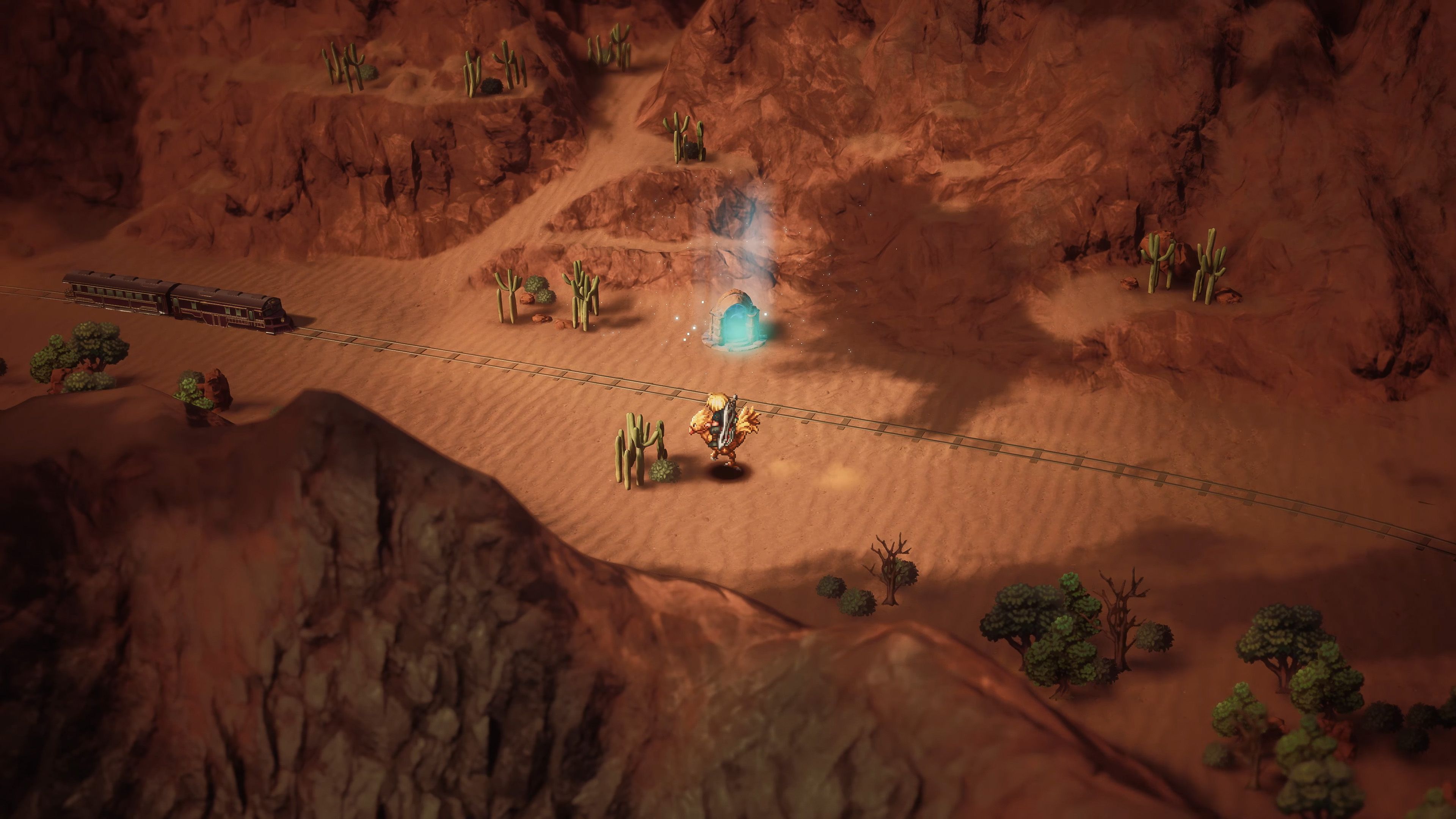 Riding Chocobo through the desert