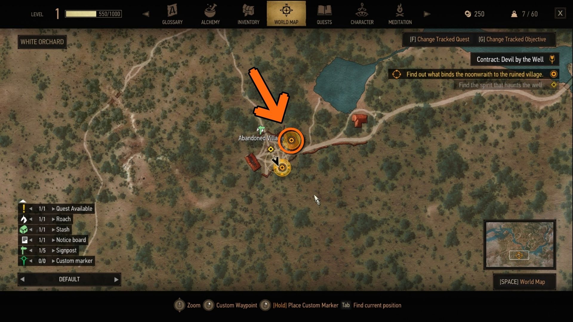 The Witcher 3: Devil by the Well Contract Guide