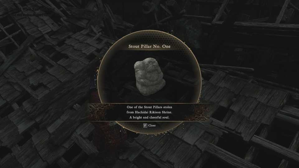 First Stout Pillar Description in Onimusha WOTS
