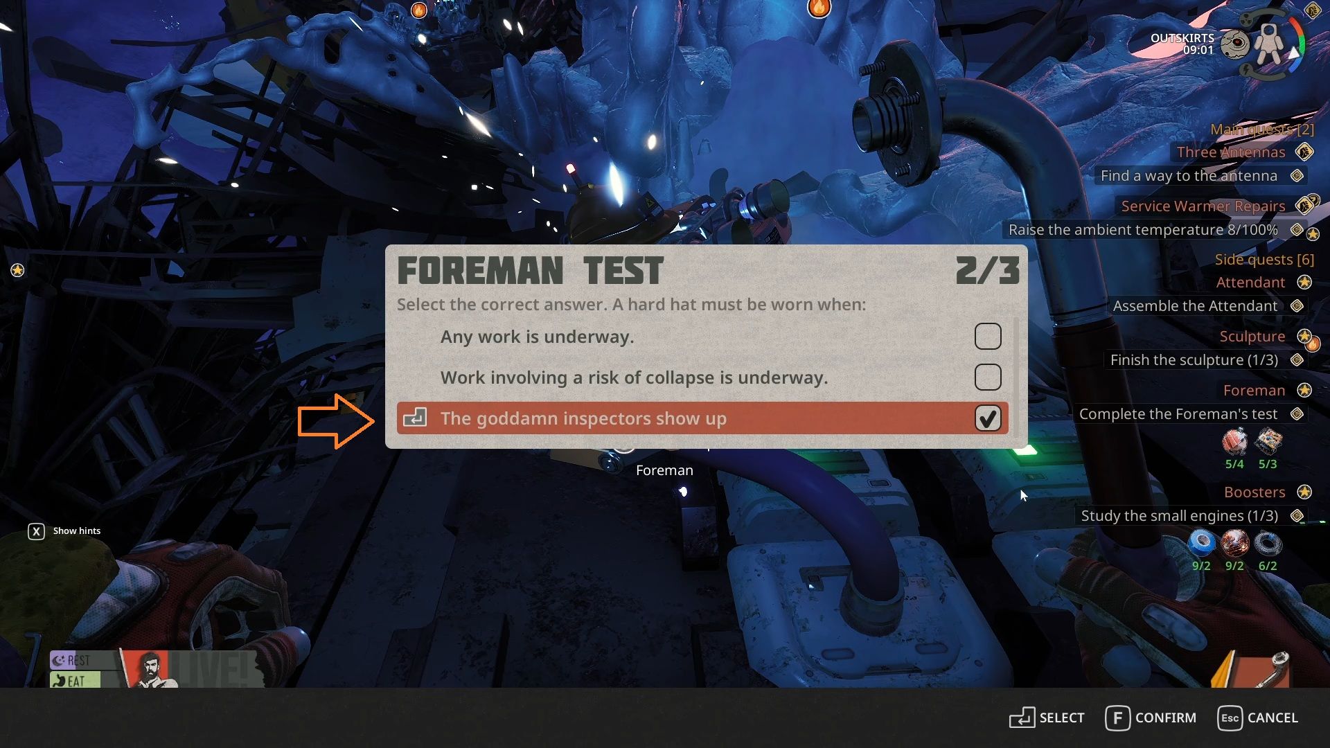 Foreman Answer 2 - Breathedge 2