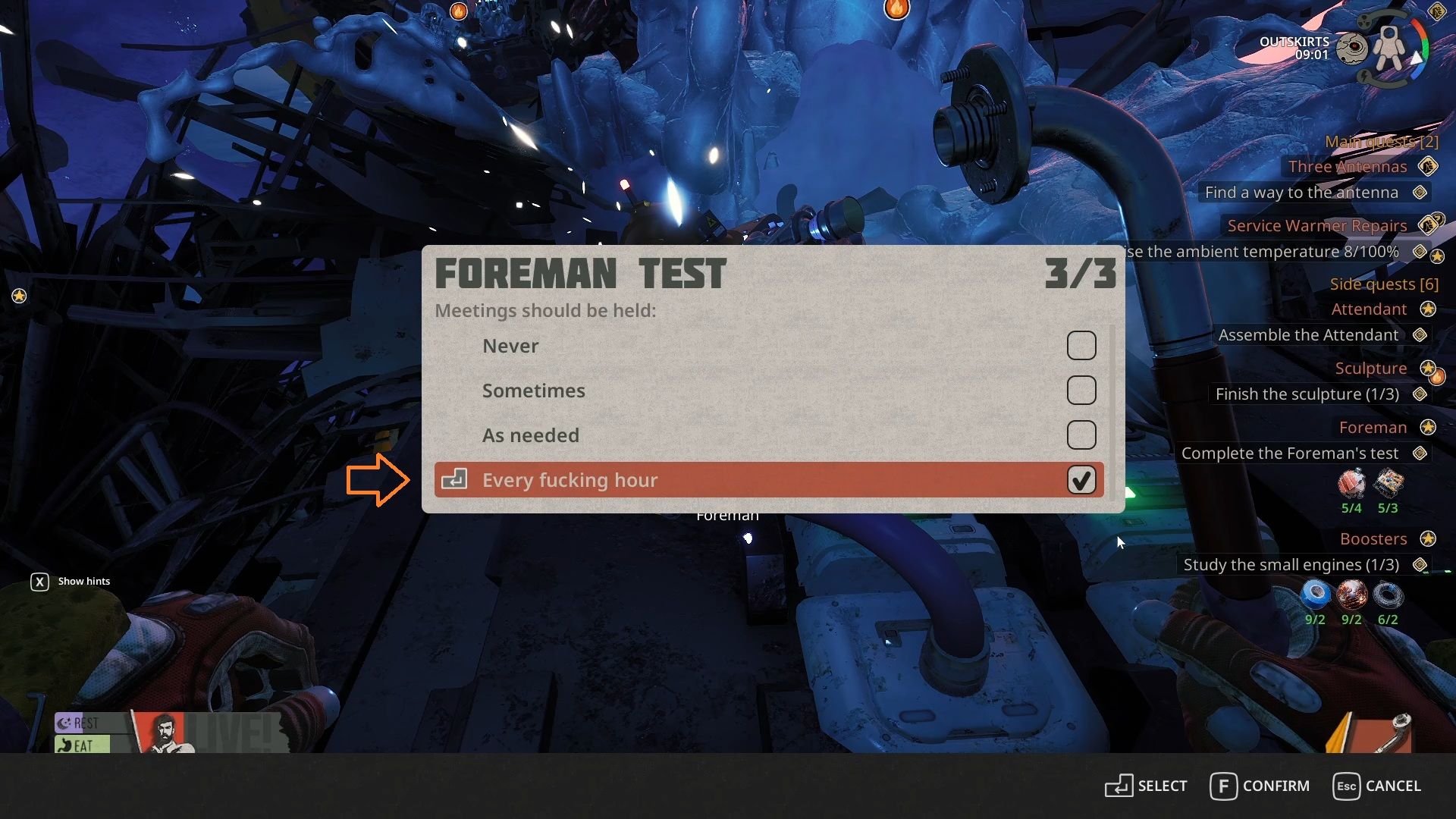 Foreman Answer 3 - Breathedge 2