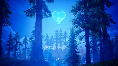 Fortnite Kingdom Hearts Moon Over Battle Woods