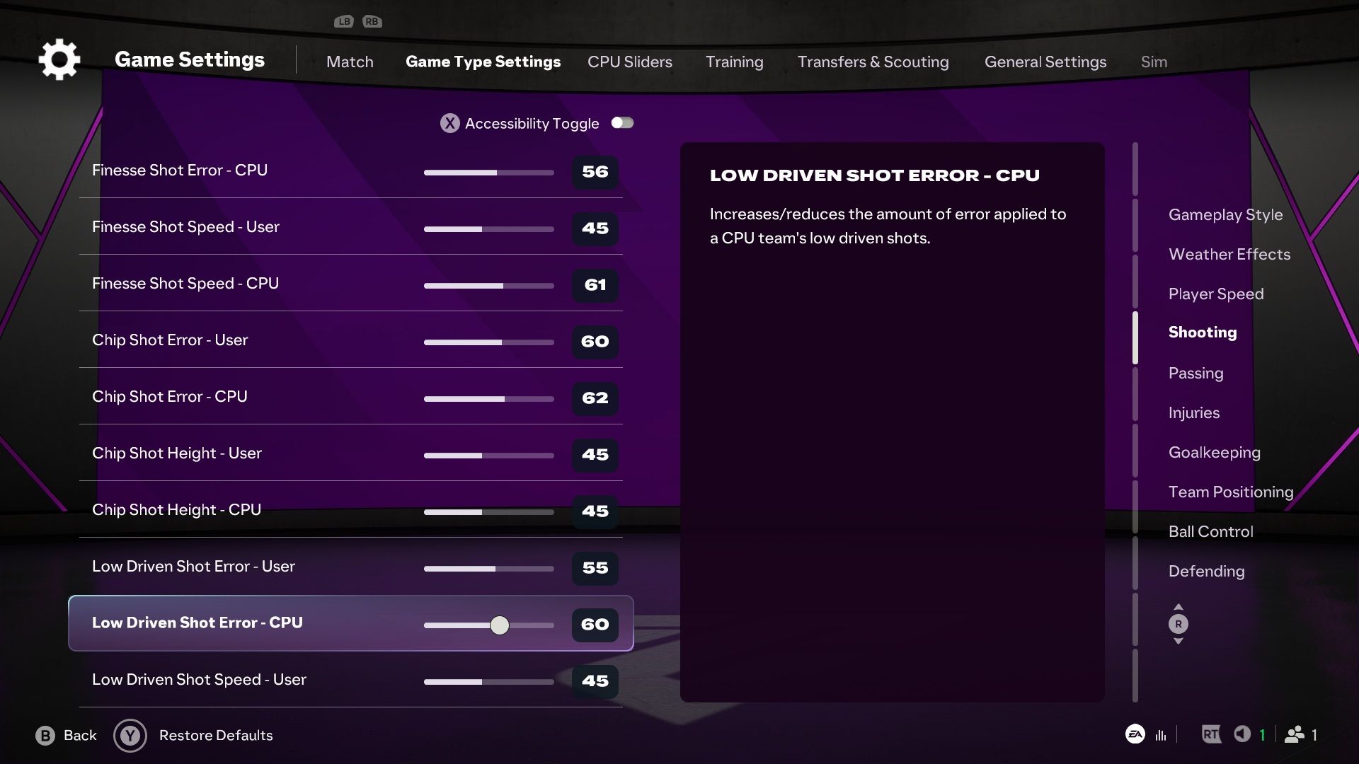 Game Type Settings 3 - FC 27