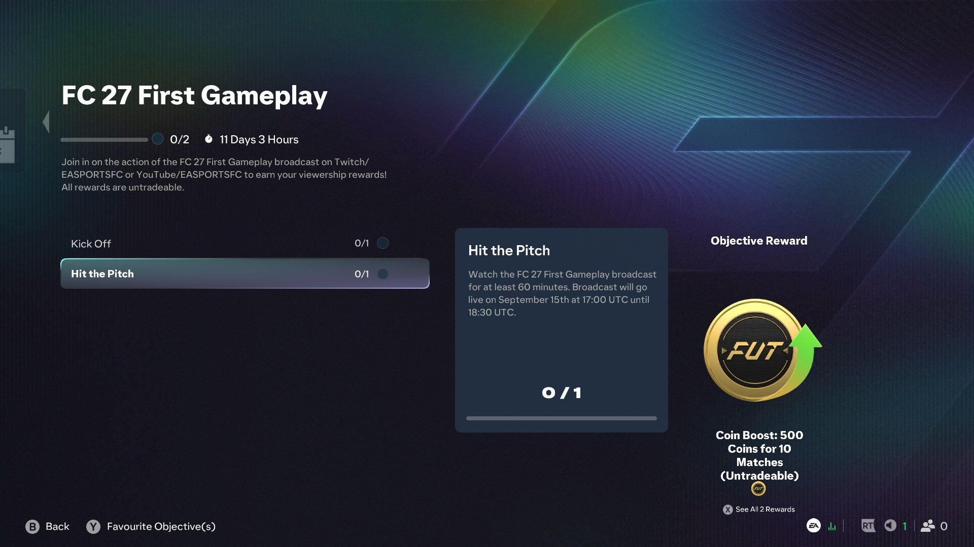 Gameplay Stream Rewards 2 - FC 27
