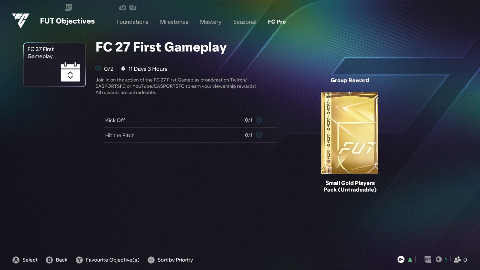 Gameplay Stream Rewards 3 - FC 27