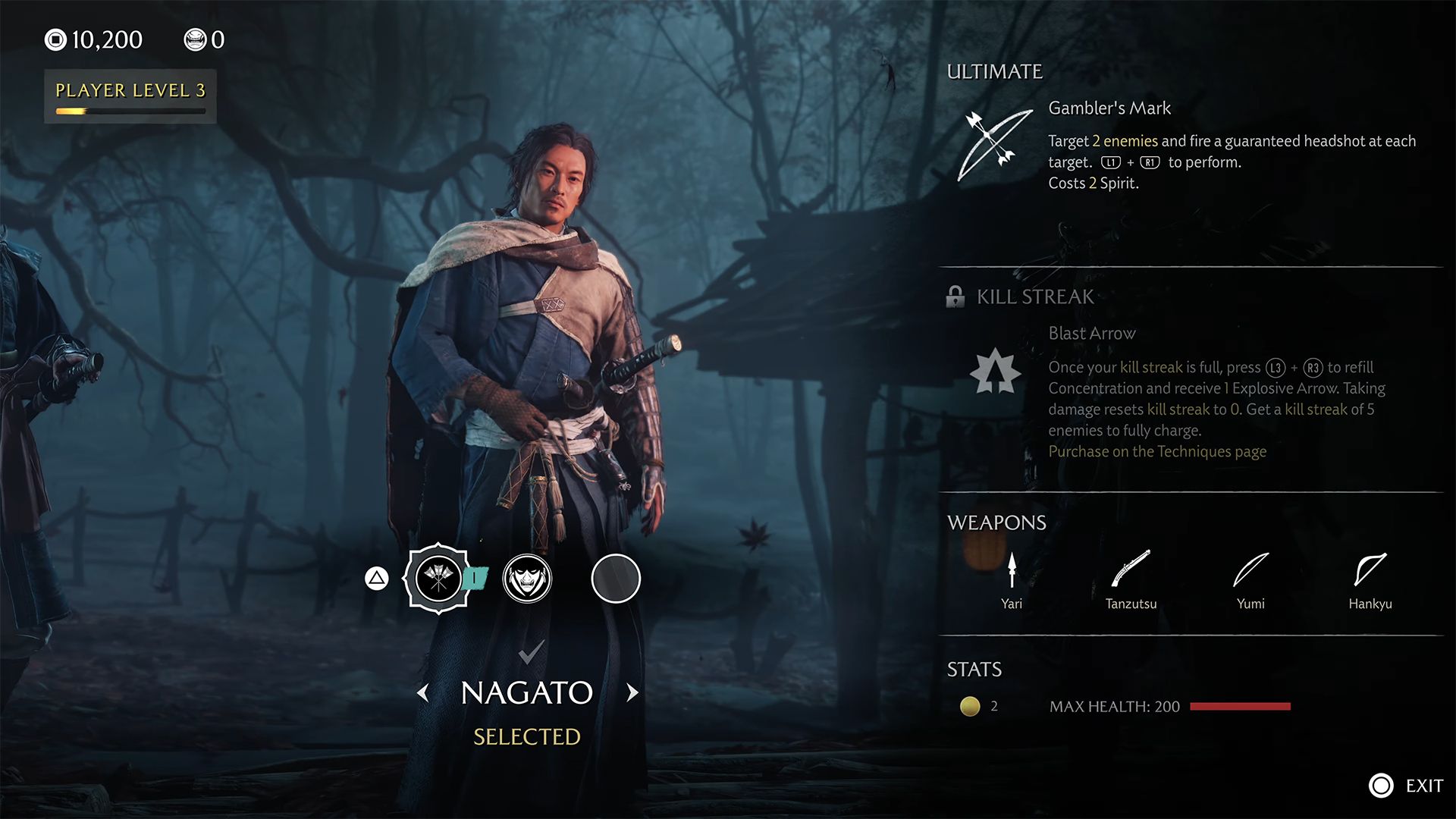 Ghost of Yotei Nagato Loadout