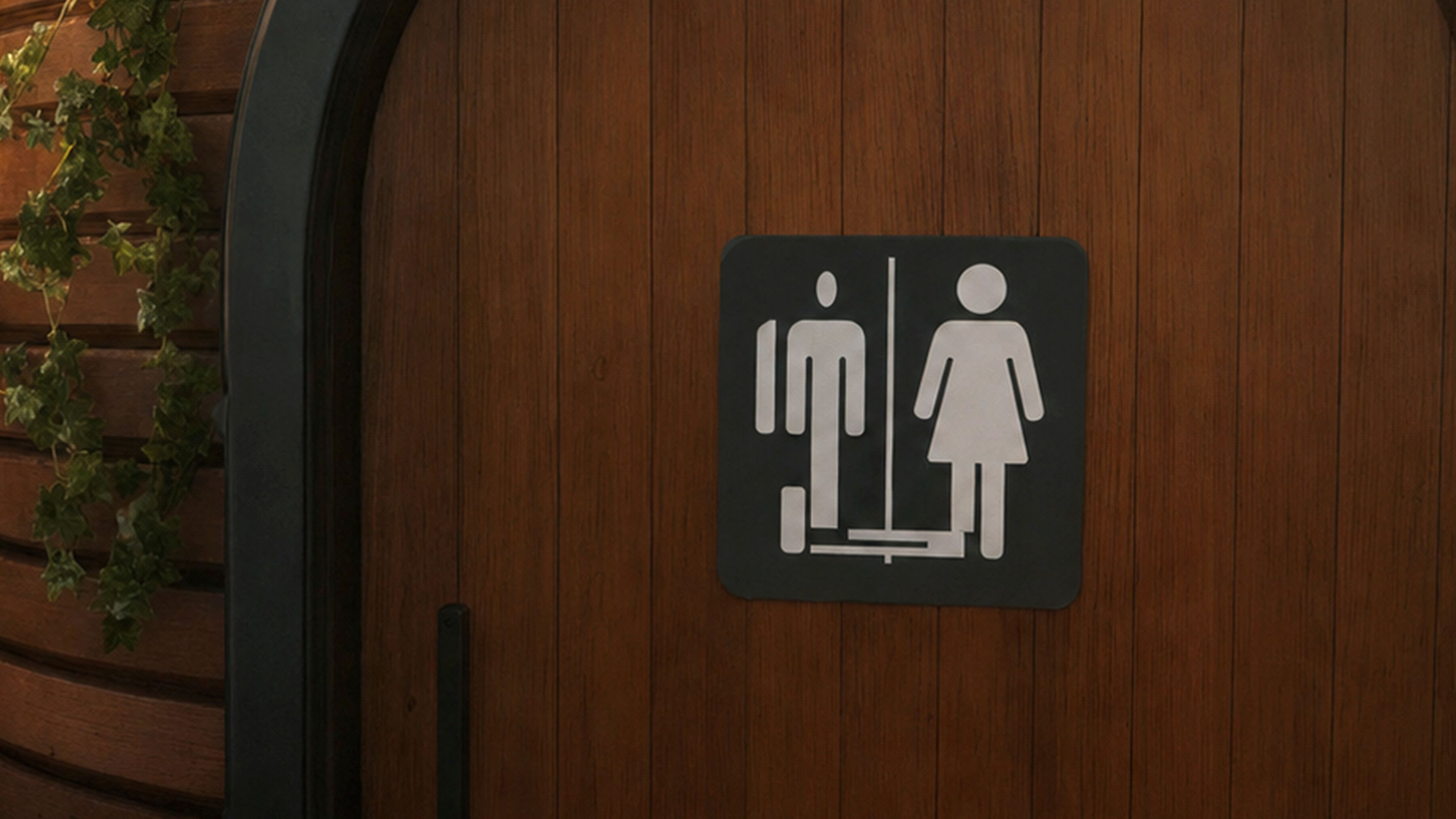 Glitched bathroom sign in Marvel's Wolverine-1