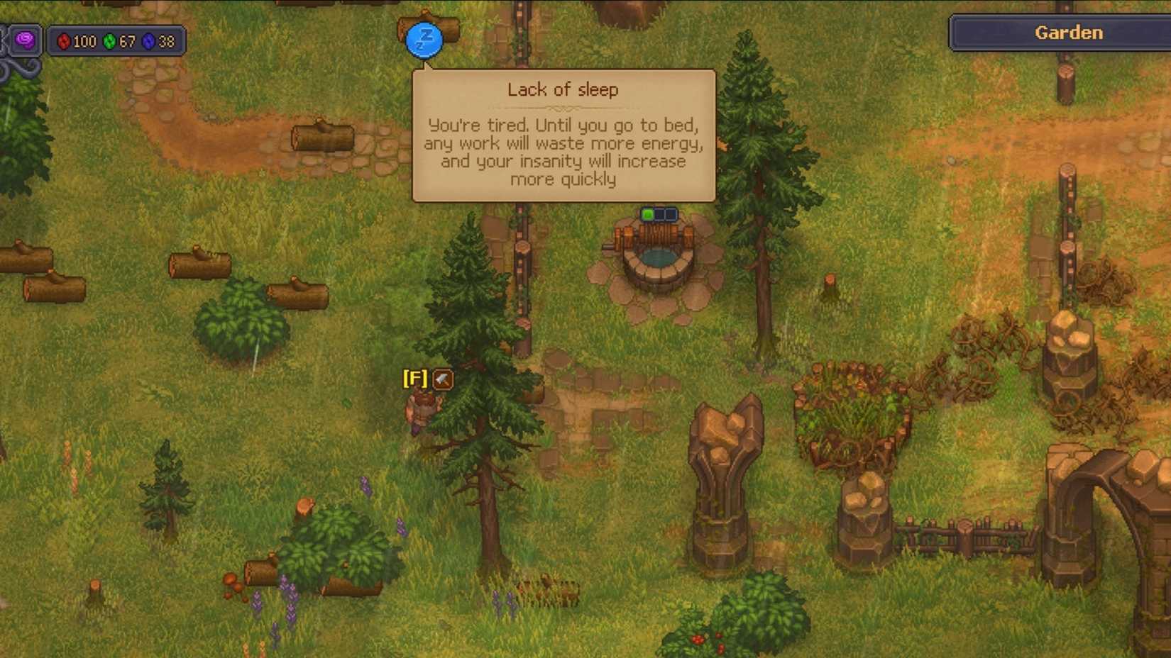 graveyard keeper 2 how to know when you're tired