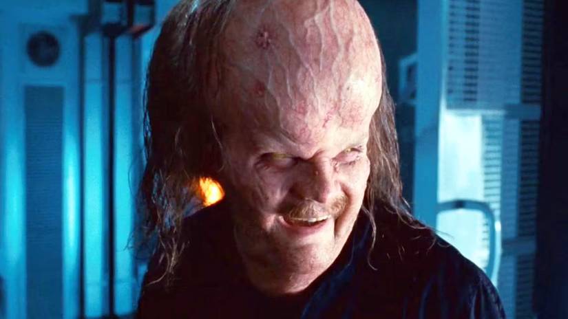 Hector Hammond with enlarged cranium in the 2011 Green Lantern movie