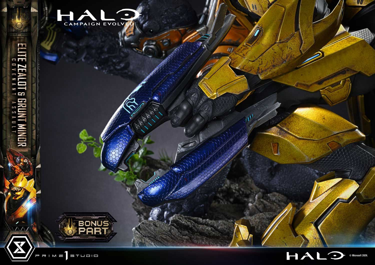 Halo Campaign Evolved Prime 1 Studio Elite Zealot and Grunt Minor Statue 2