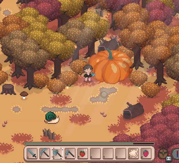 5 Game Bertani Nyaris Sempurna yang Justru Jarang Dilirik Gamers 15 Harvesting a giant pumpkin in Shinehill