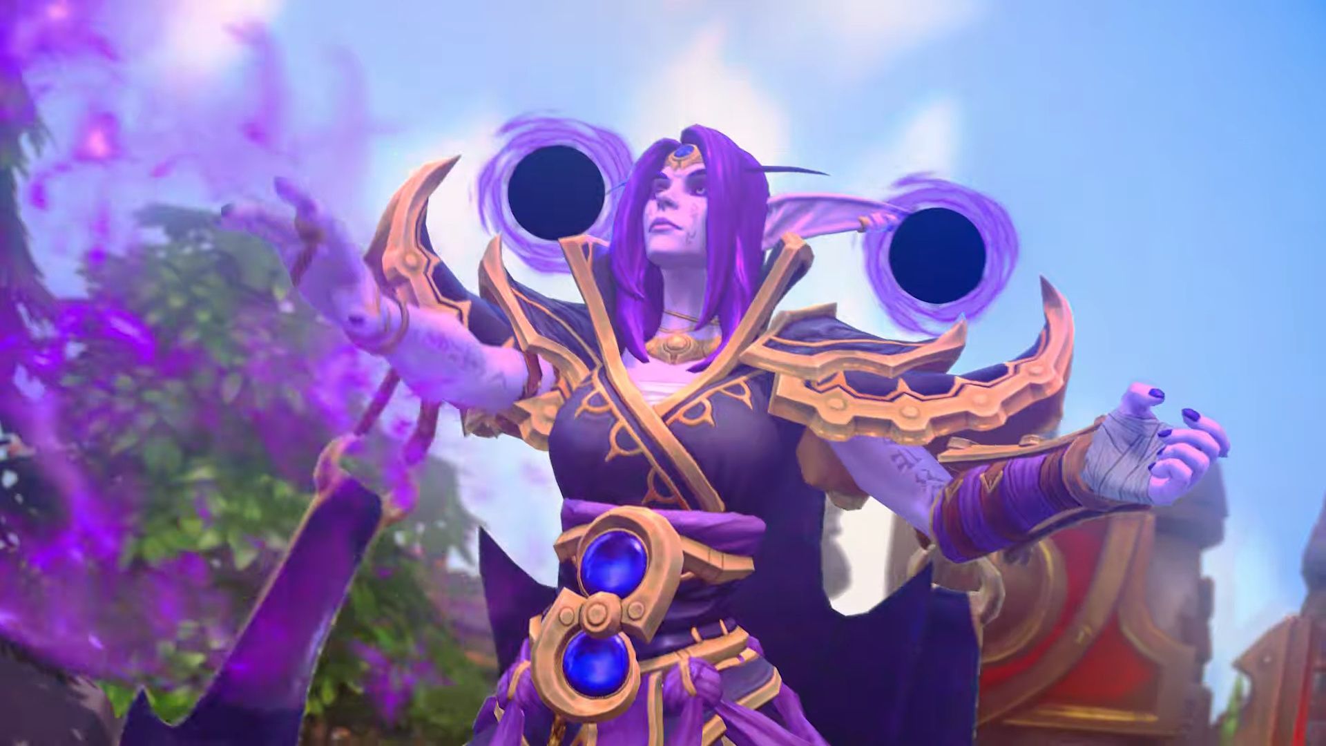 Xal'atath attacking in Heroes of the Storm