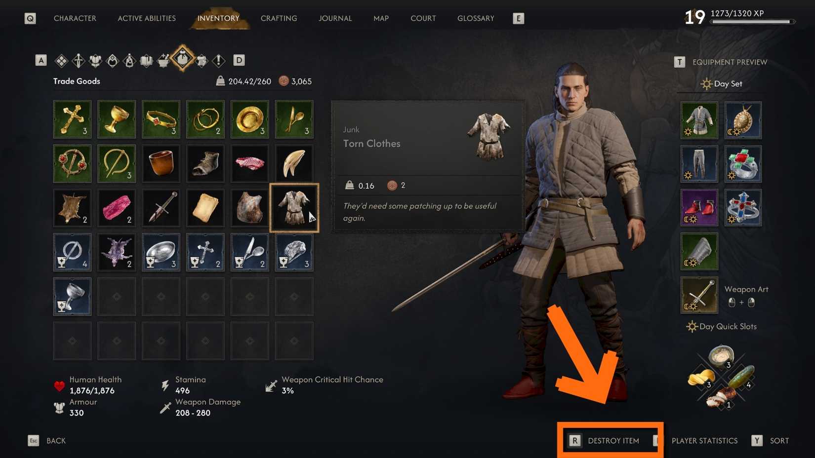 how to destroy junk items in the blood of dawnwalker (2)