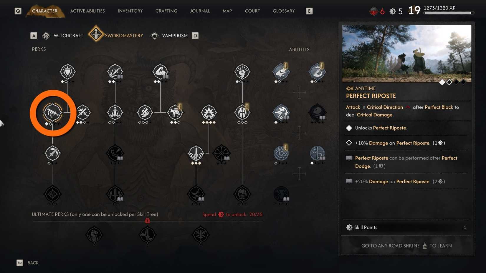 how to do perfect riposte in the blood of dawnwalker