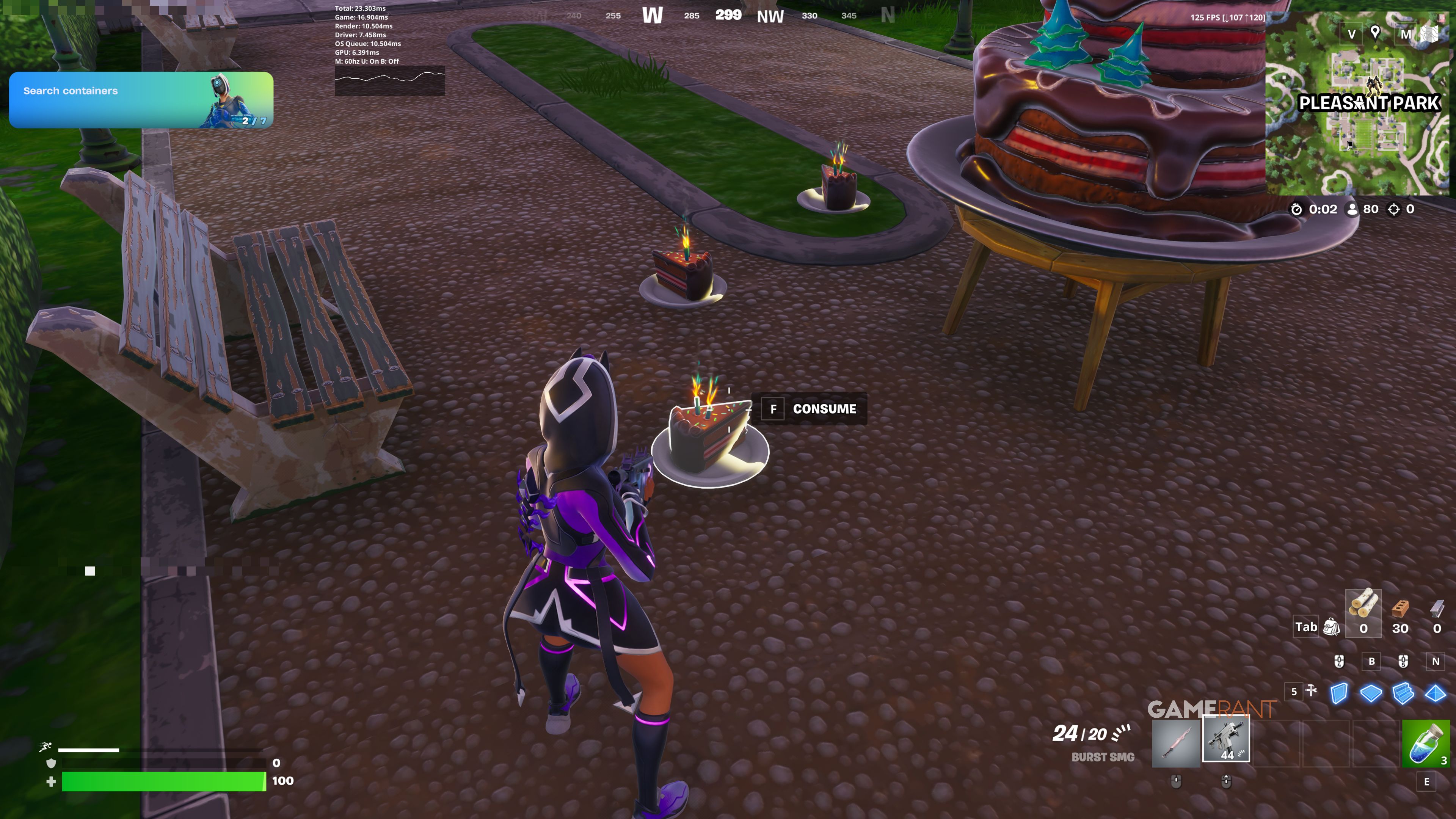 How to Eat Slices of Birthday Cake Found at Named Locations in Fortnite - 1