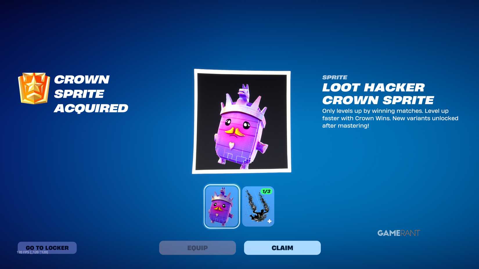How to Get a Loot Hacker Crown Sprite in Fortnite