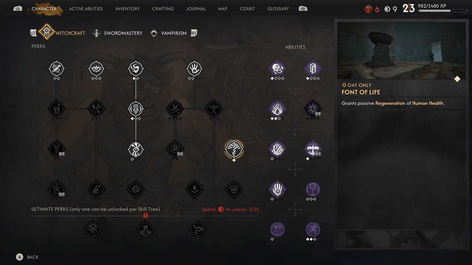 How To Get Font of Life Perk 4 in the blood of dawnwalker