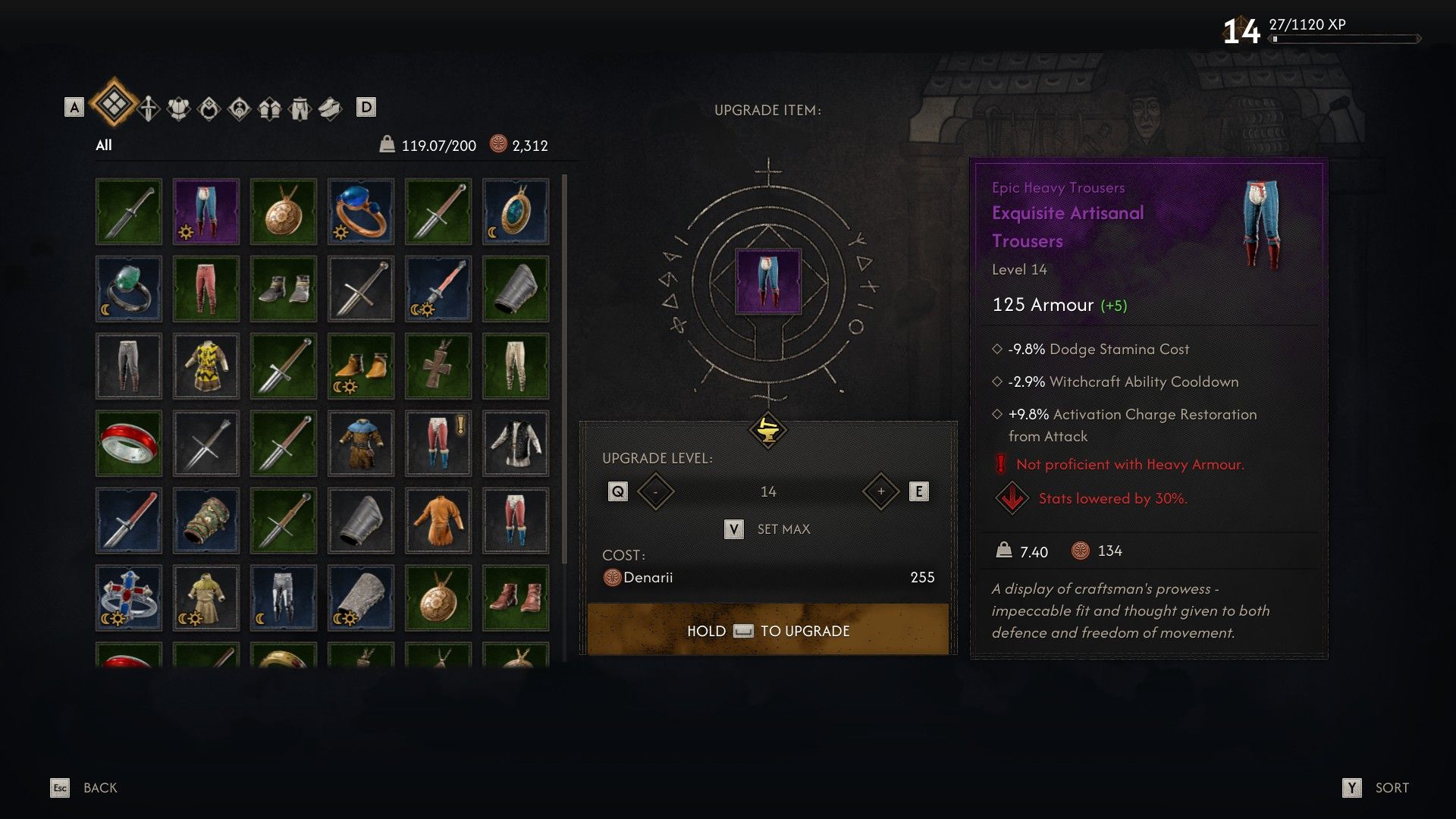 Improving item levels in The Blood of Dawnwalker