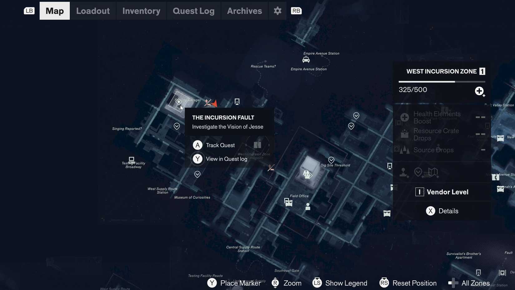 Incursion Fault Location Control Resonant