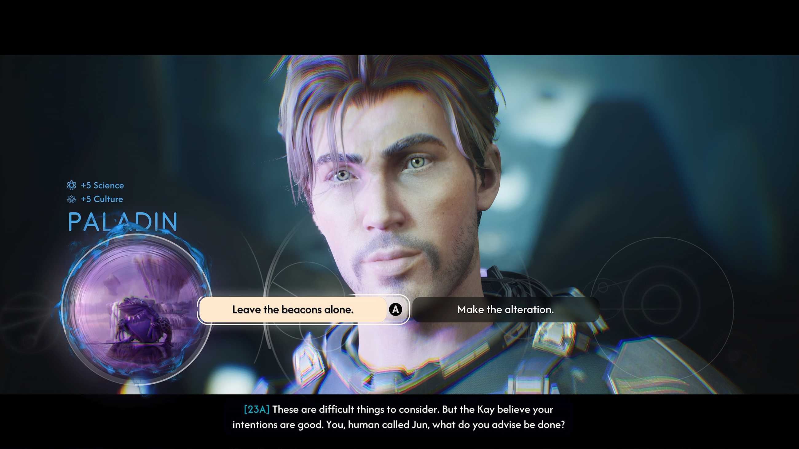 Jun making a major choice in Exodus
