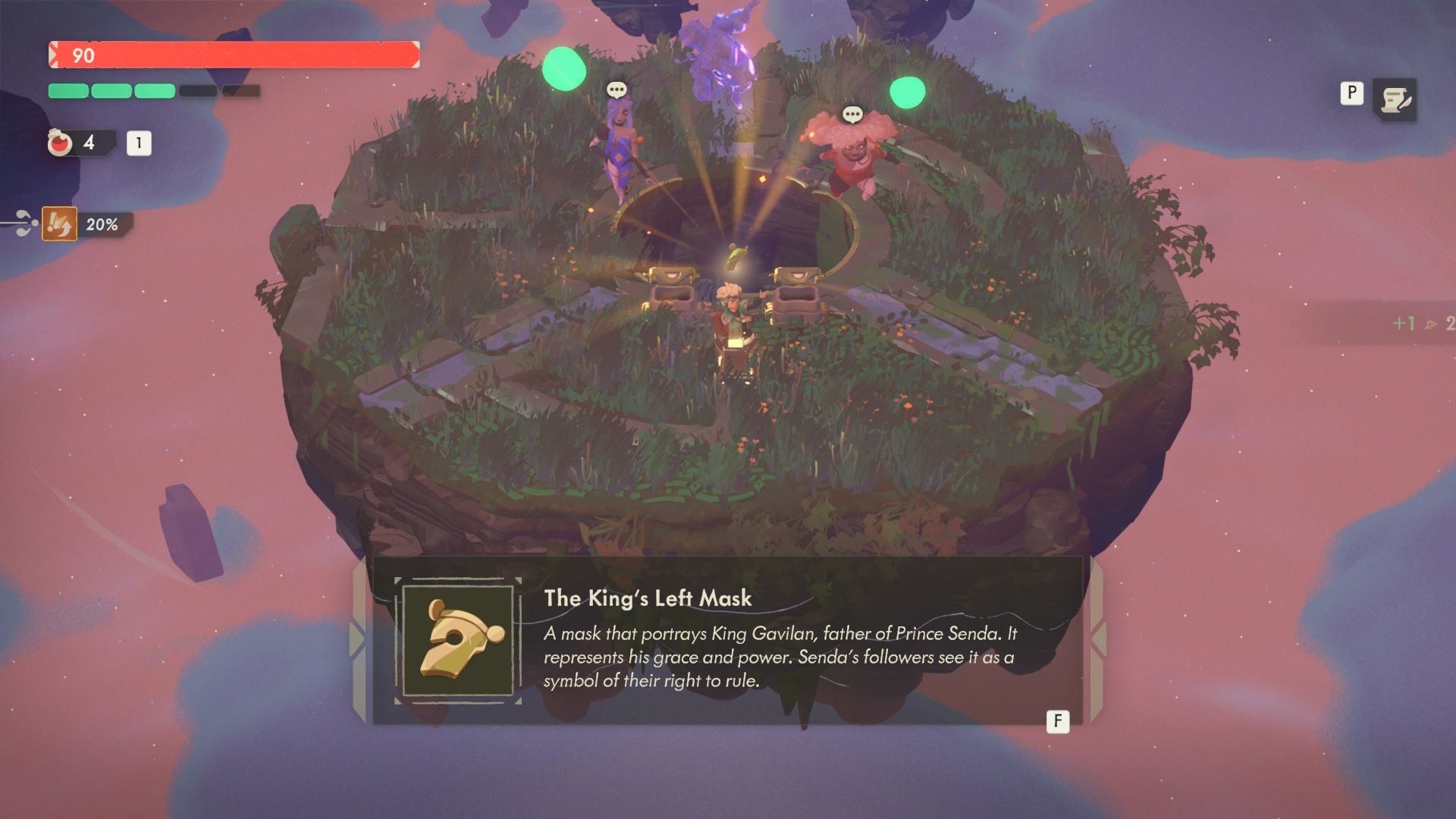 King Left Mask - Moonlighter 2